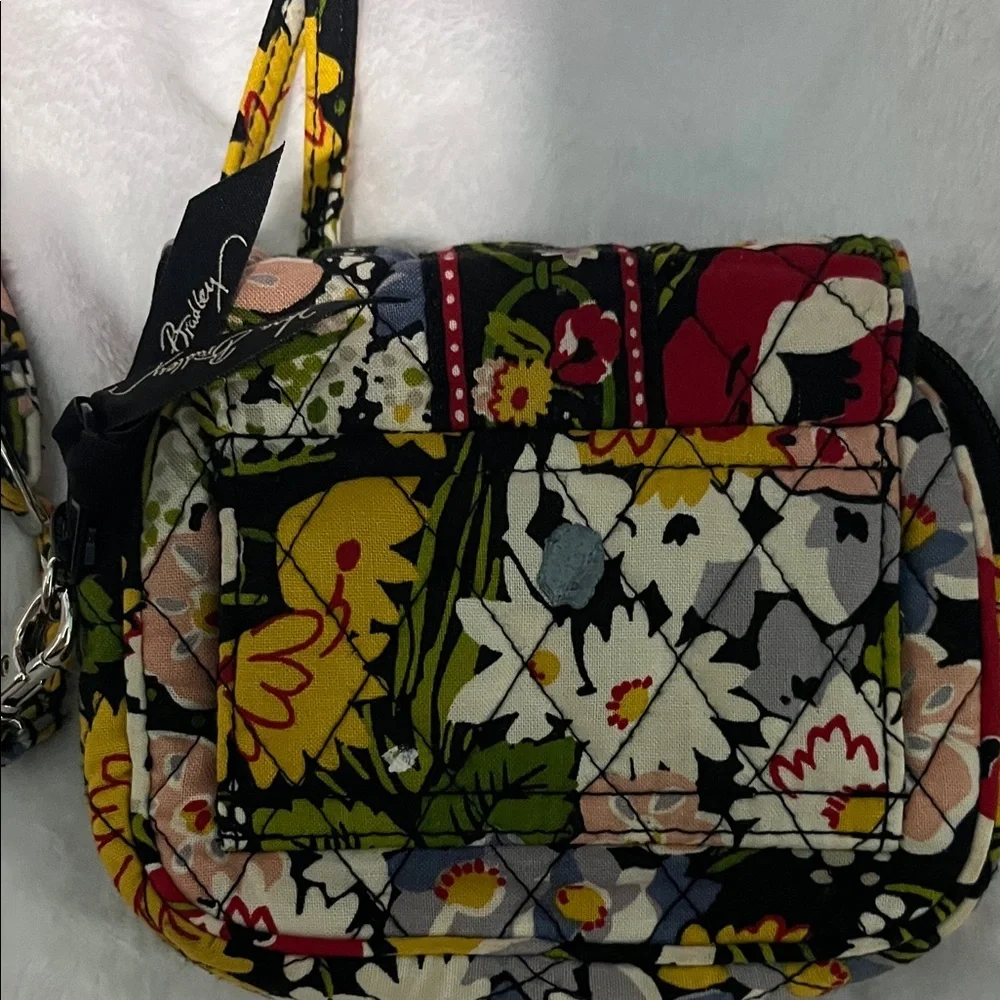 Vera Bradley Floral Crossbody Bag in Red and Green